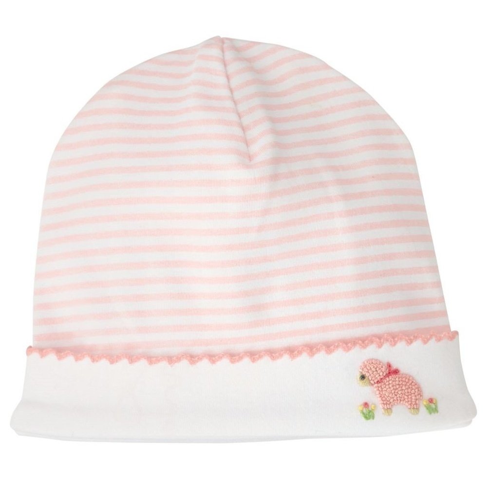 MUD PIE French Knot Lamb Cap Pink