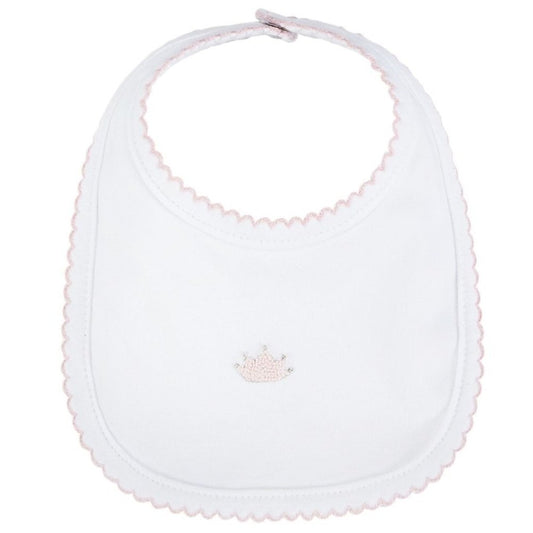 MUD PIE French Knot Princess Bib Pink