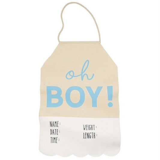 MUD PIE Oh Boy! Baby Banner Door Hanger