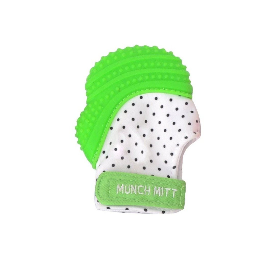 Munch Mitt Baby Teething Mitten & Sensory Toy Green