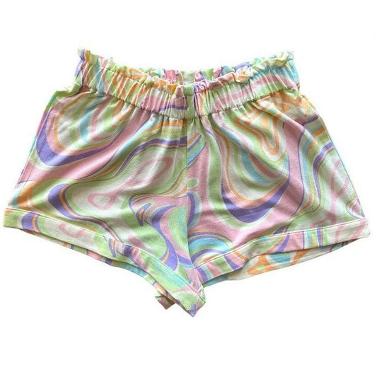 Paper Flower Girls Groovy Print Short