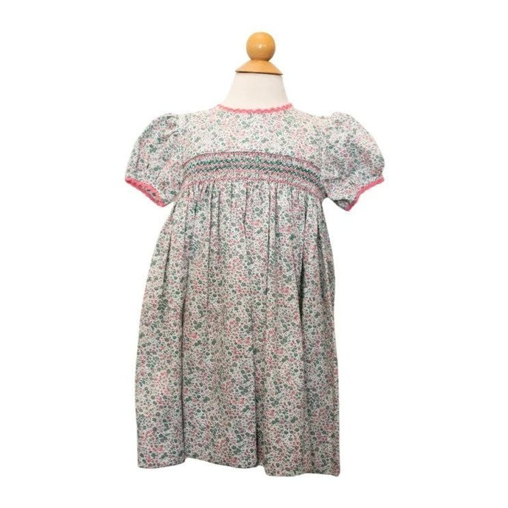 Peggy Green Amelie Smocked Dress Highgrove Floral