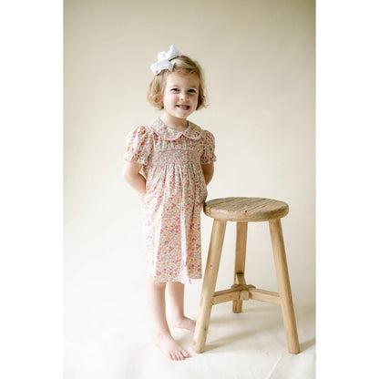 Peggy Green Smocked Day Dress Harvest Floral