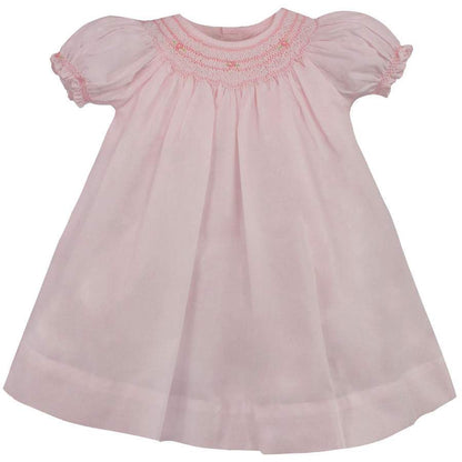 Petit Ami Bishop Smocked Daygown with Pearls