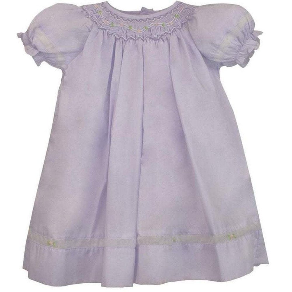 Petit Ami Girls Smocked Daygown with Voile Inserts