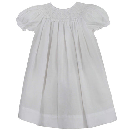 Petit Ami Infant Girls Daygown with Wave Smocking
