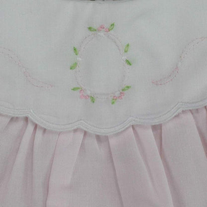 Petit Ami Infant Girls Dress with Bloomers Shadow Stitch Dress