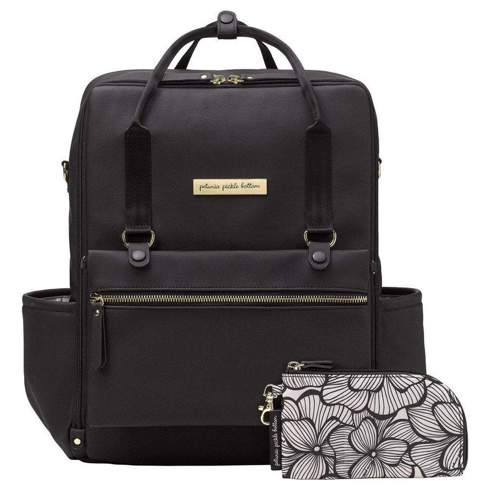 Pedia Backpack Petunia Pickle Bottom Balance Backpack Diaper Bag Matte Leatherette ...