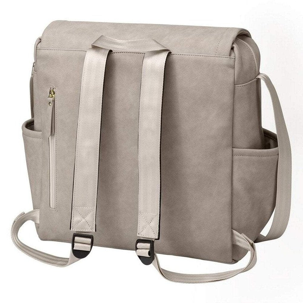 Petunia Pickle Bottom Boxy Backpack Diaper Bag Grey Matte Leatherette