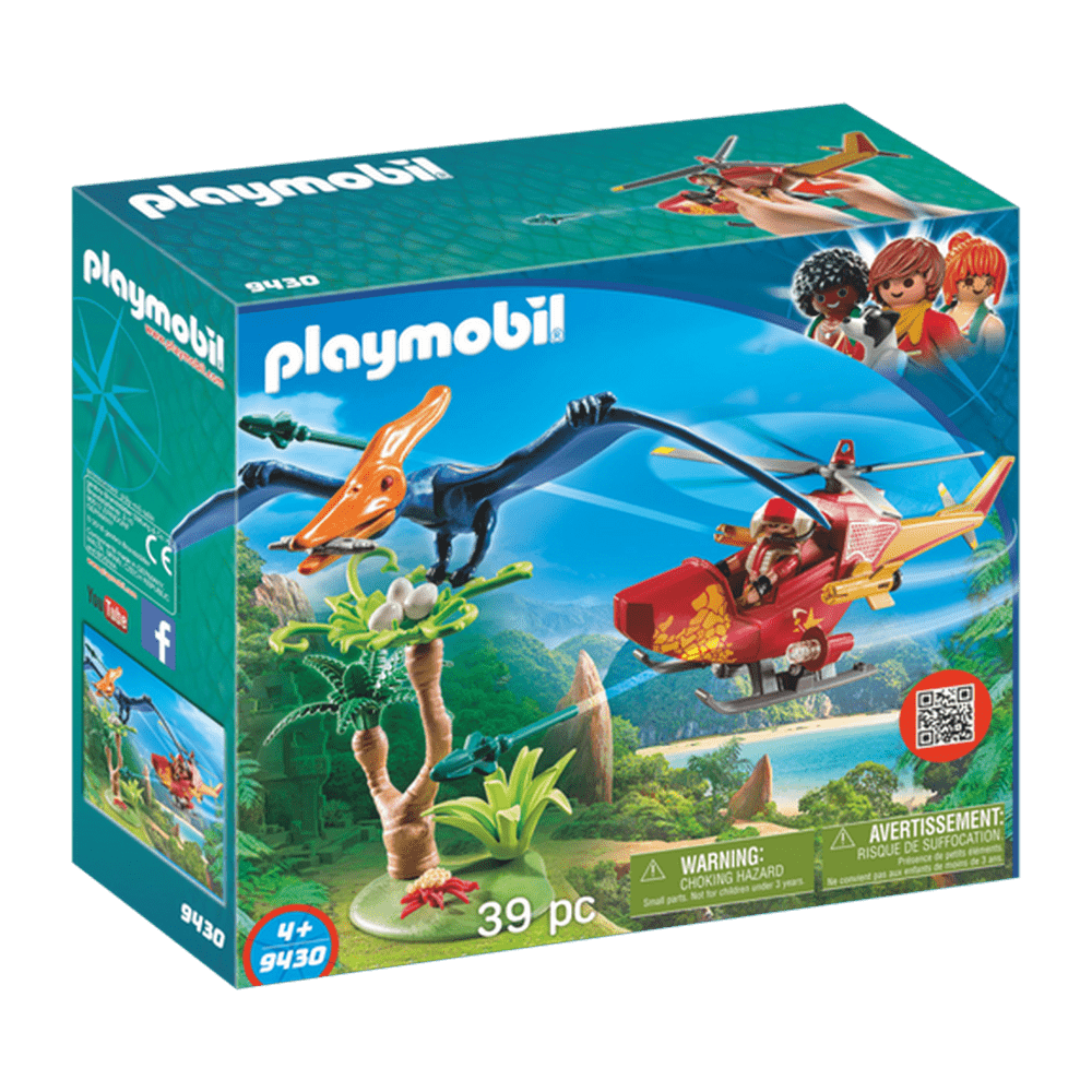 Playmobil Adventure Copter w/Pterdoactyl