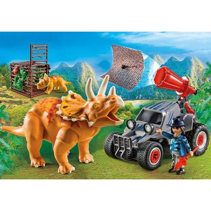 Playmobil Enemy Quad w/Triceratops