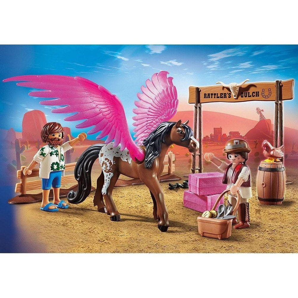 Playmobil The Movie Marla and Del with Flying Horse 70074