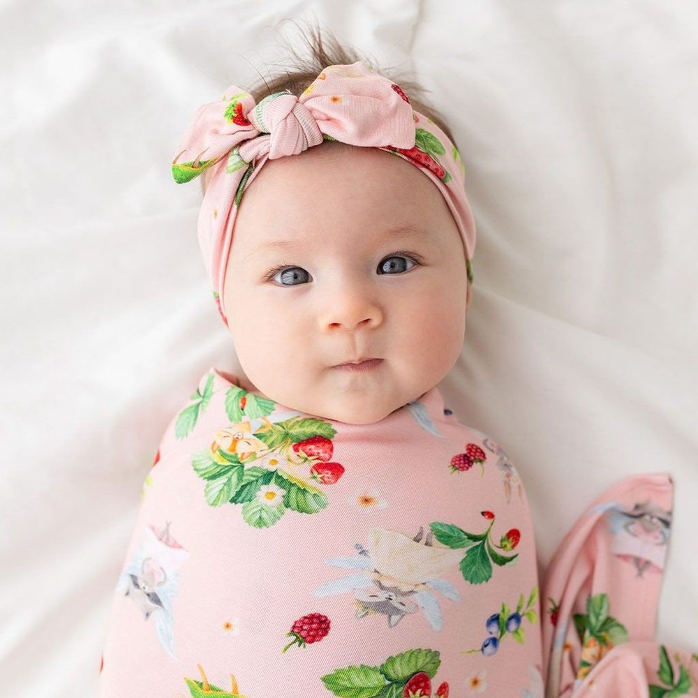 Swaddle and best sale headband set