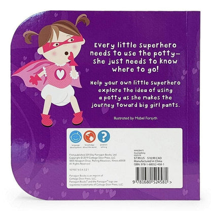 Potty Superhero Girl Children's Board Book