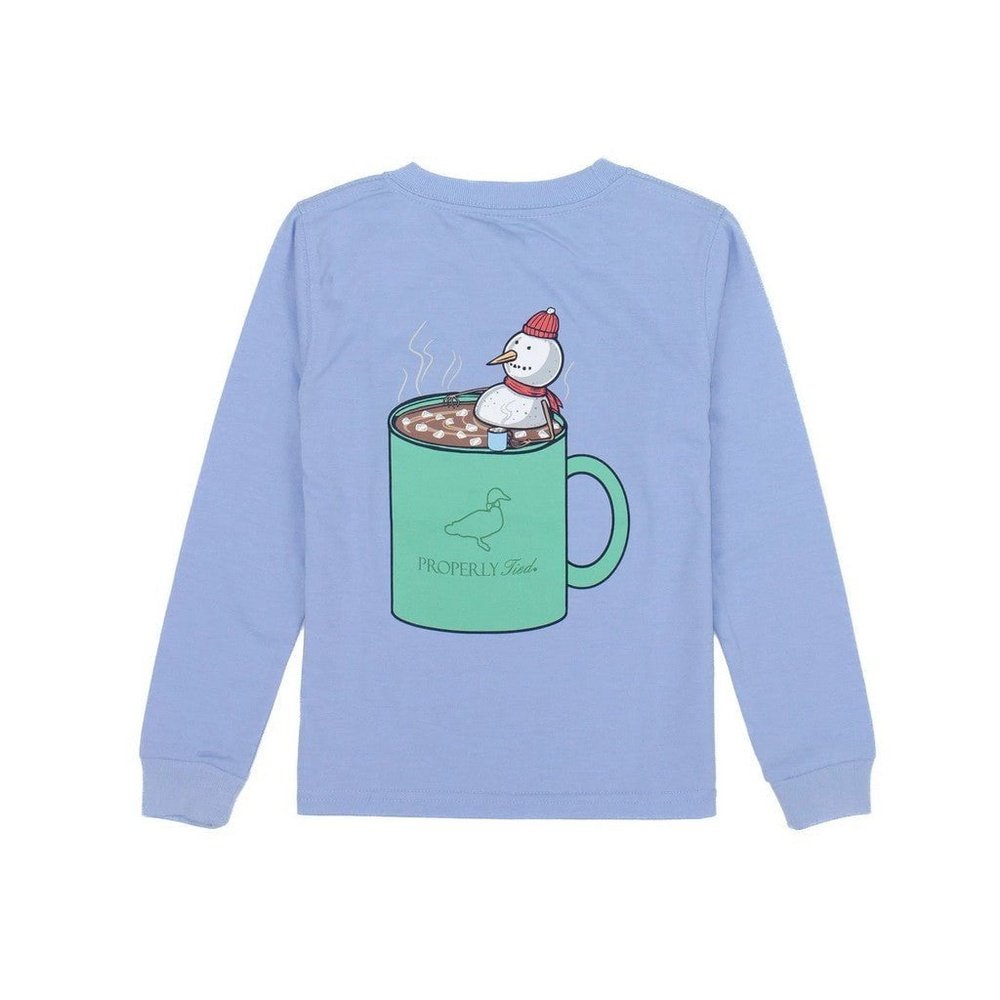 Properly Tied Lil Ducklings Snow Cocoa Long Sleeve Tee