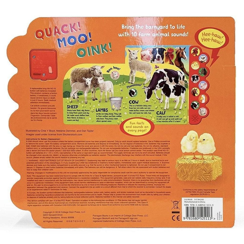 Quack! Moo! Oink! Farm Children's Sound Book