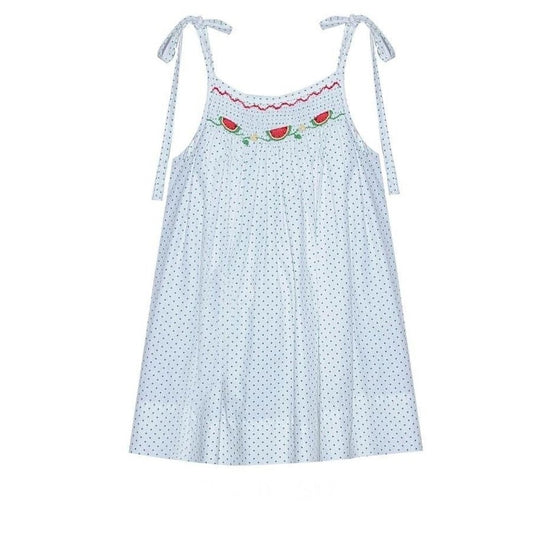 Remember Nguyen Sadie Smock Tie Watermelon Dress - Perfect for Summer Parties and Special Occasions!