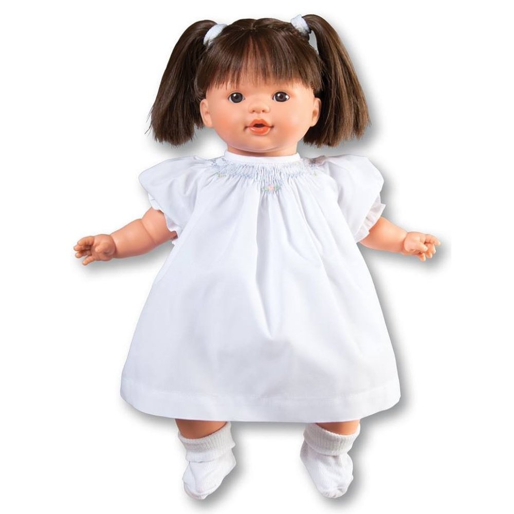 Rosalina Boutique Megan Baby Doll White Smocked Dress