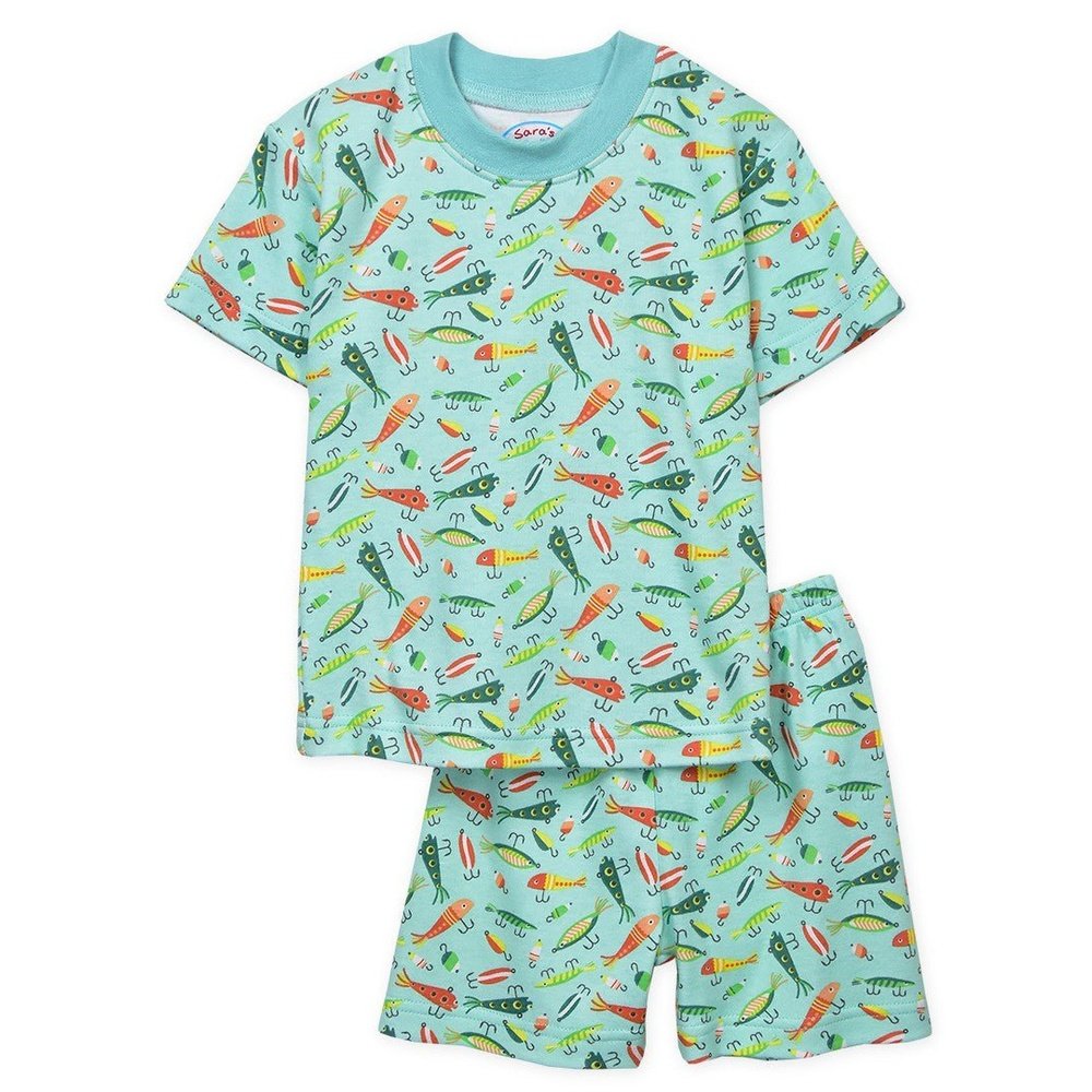 Sara's Prints Apparel & Gifts 2 Toddler / FHL Sara's Prints Fishing Lures Boy Short Pajama