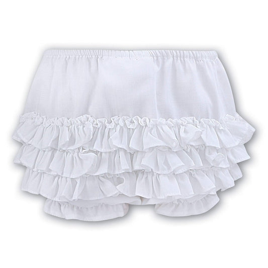 Sarah-Louise Ruffle Panty White