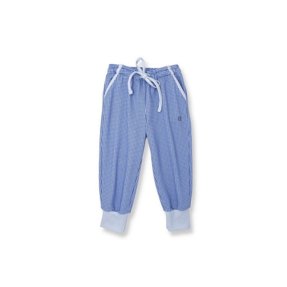 SET Athleisure by Lullaby Set Aiden Pant Royal Mini Gingham