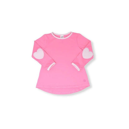 SET Athleisure by Lullaby Set Bridget Basic Long Sleeve Tee-Pink/White Heart