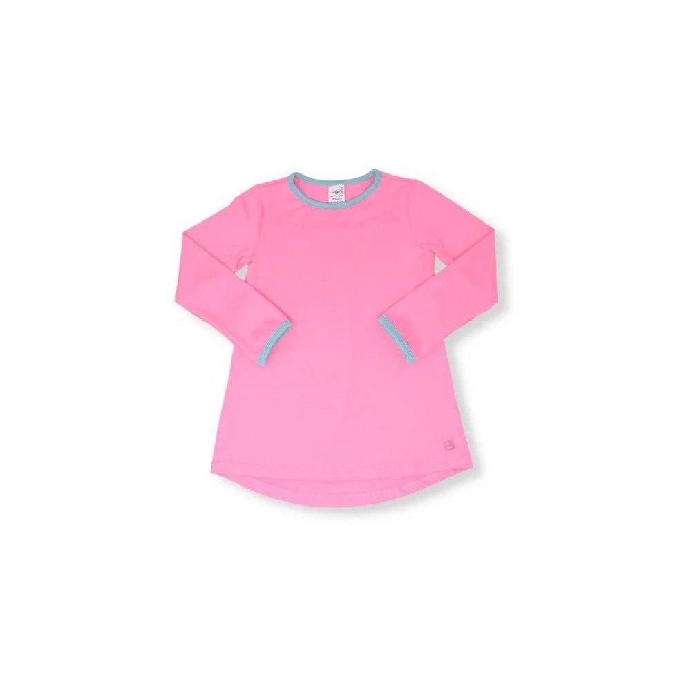 SET Athleisure by Lullaby Set Lindsay Long Sleeve Tee Pink/Turq