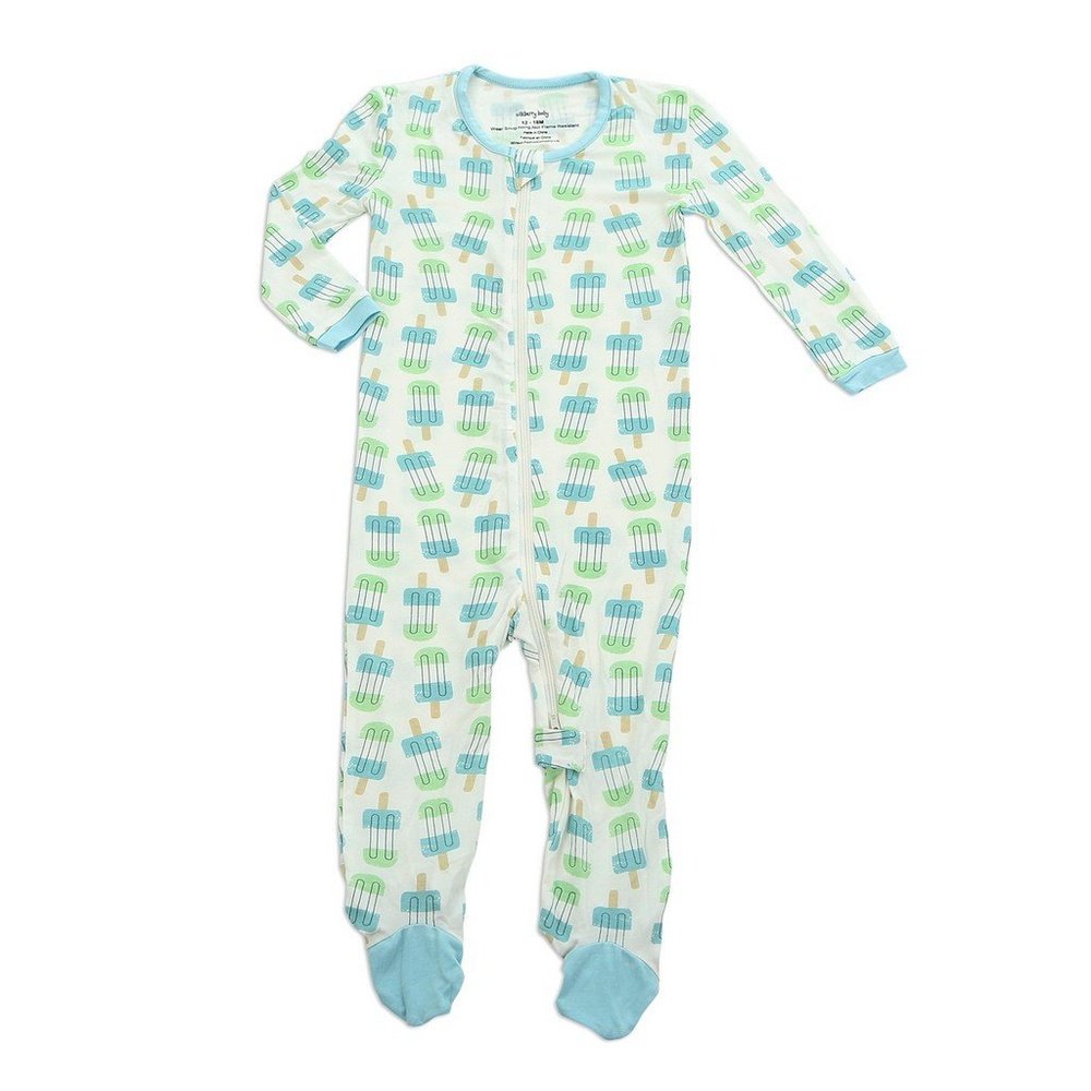 Silkberry Baby Bamboo Footie with Easy Dressing Zipper Popsicle