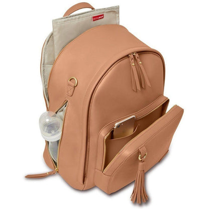 Skip Hop Greenwich Backpack Diaper Bag Caramel