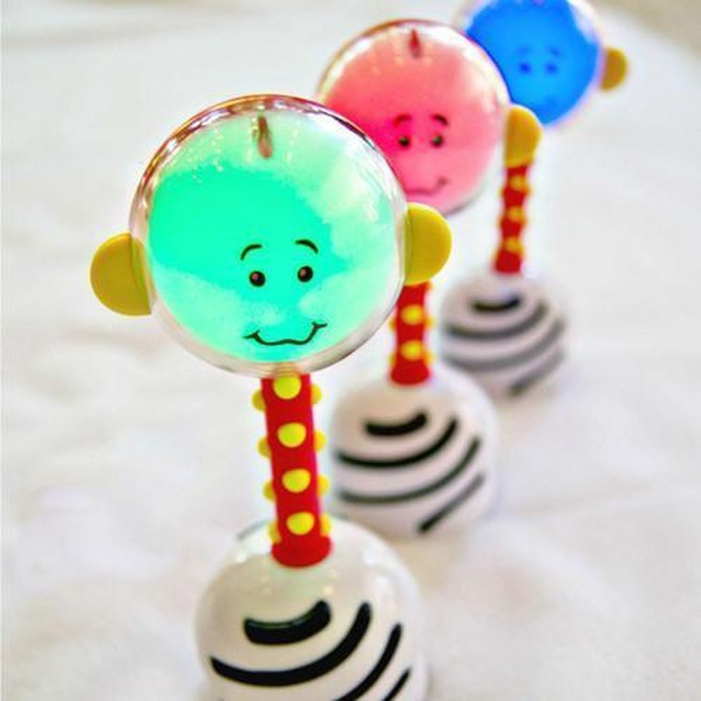 Smart Noggin Nogginstik Developmental Light Up Baby Rattle ...