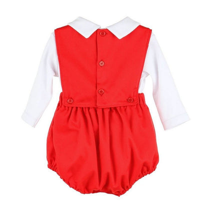Sophie & Lucas Winterberry Boy Overall with Shirt