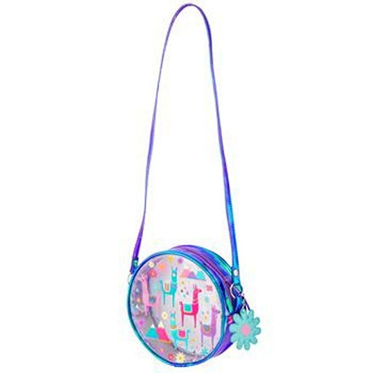 Stephen Joseph Girl's Iridescent Crossbody Purse- LLama