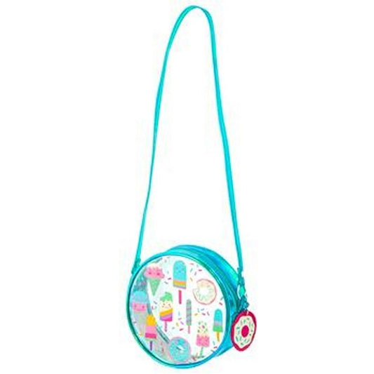 Stephen Joseph Girl's Iridescent Crossbody Purse- Sweets