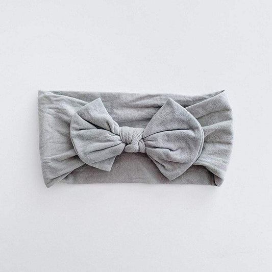 Sugar & Maple Infant or Toddler Girl Classic Headband Grey