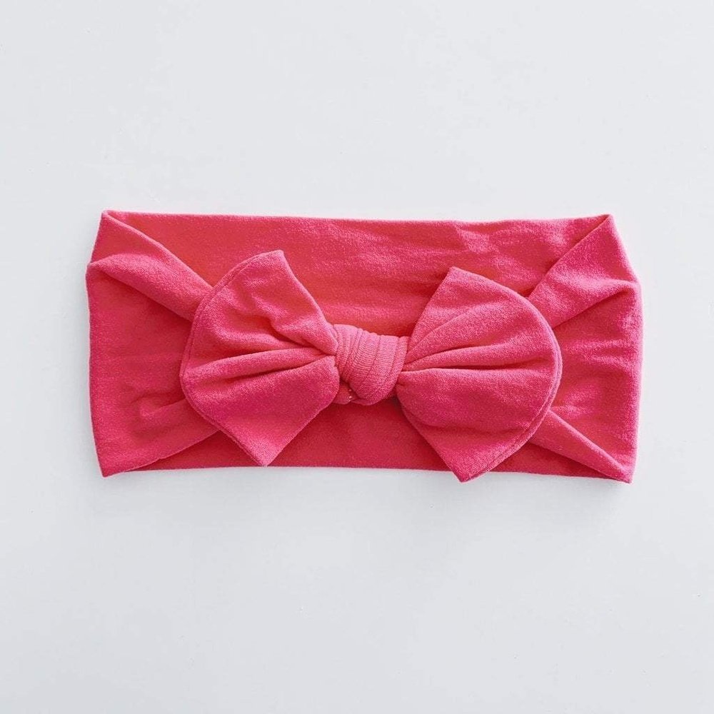 Sugar & Maple Infant or Toddler Girl Classic Headband Hot Pink