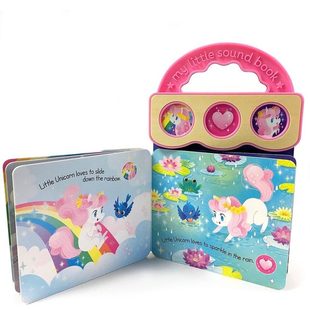 Sweet Little Unicorn Children's 3 Button Sound Book