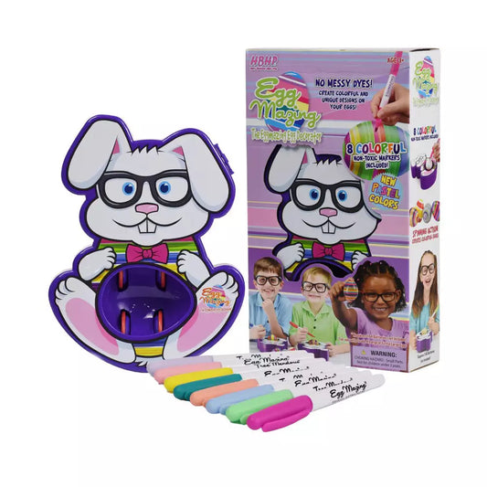 The Eggmazing Egg Decorator Kit New Bunny Edition Spinner with Markers