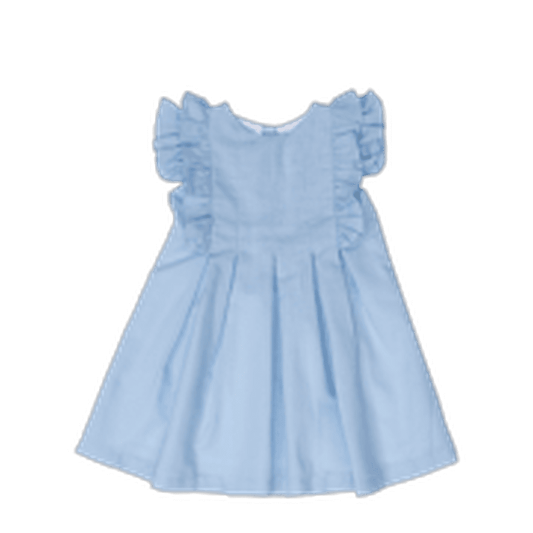 The Oaks Apparel Braleigh Blue Linen Dress