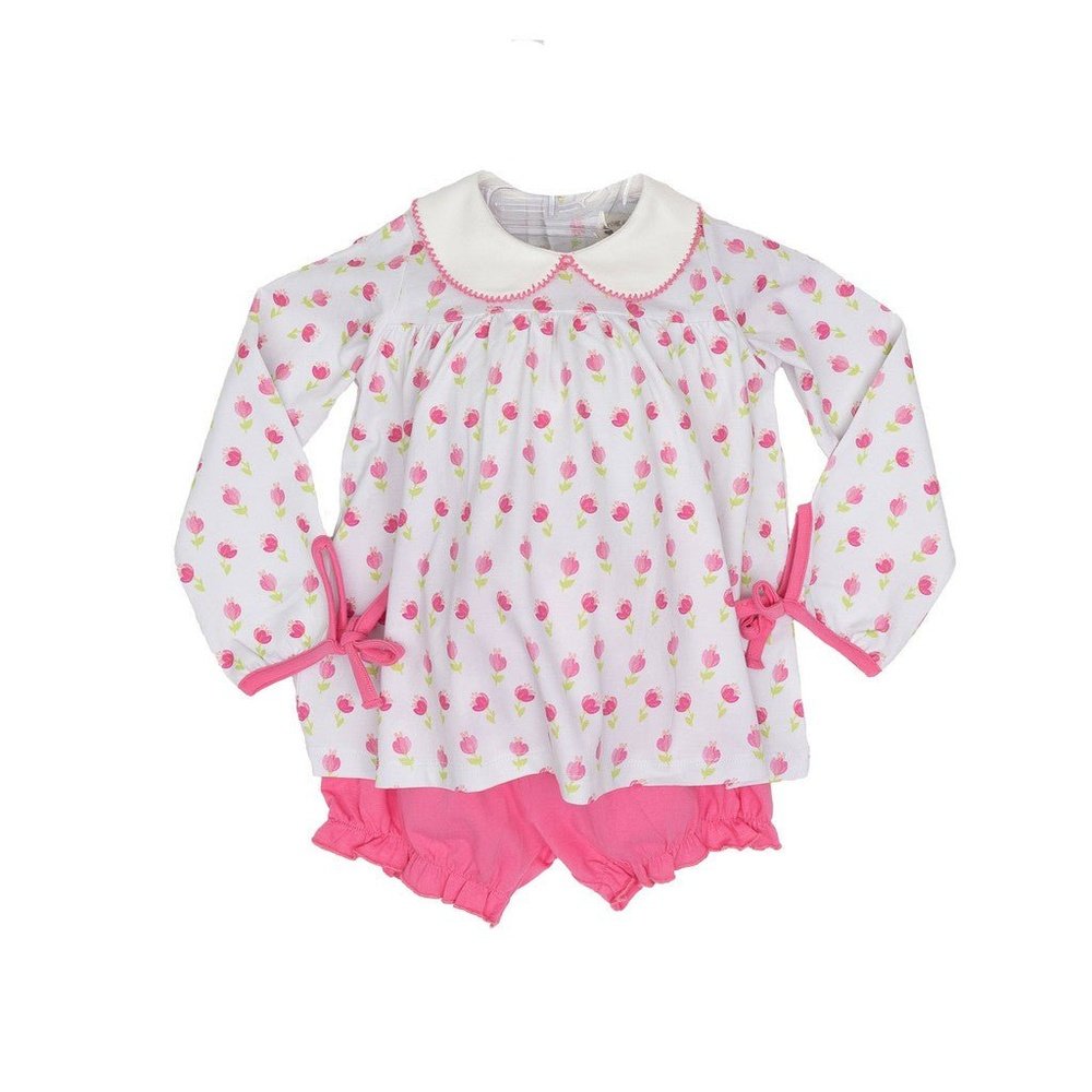 The Oaks Apparel Mary Charlotte Bloomer Set Pink Tulip