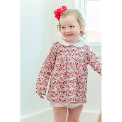The Proper Peony Parkside Collection Red Berry Floral Bloomer Set