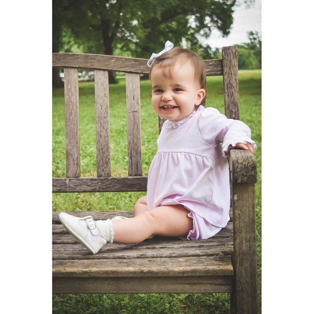 The Proper Peony Parkside Collection Solid Pink Long Sleeve Bloomer Set