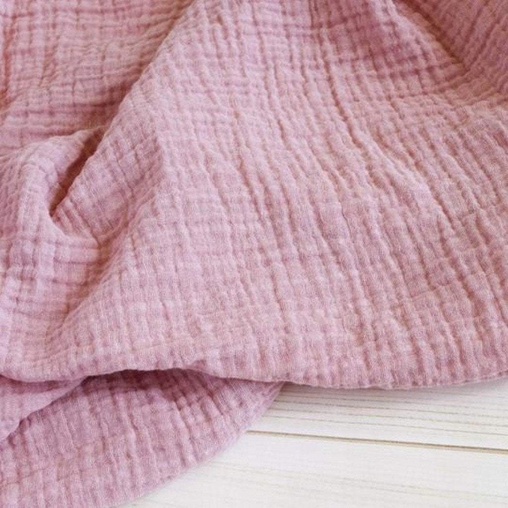 The Sugar House Classic Muslin Swaddle Blanket Blush Pink