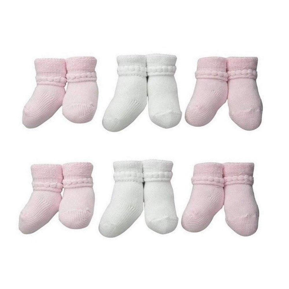 Trimfit Newborn and Infant Cotton Booties with Cuff