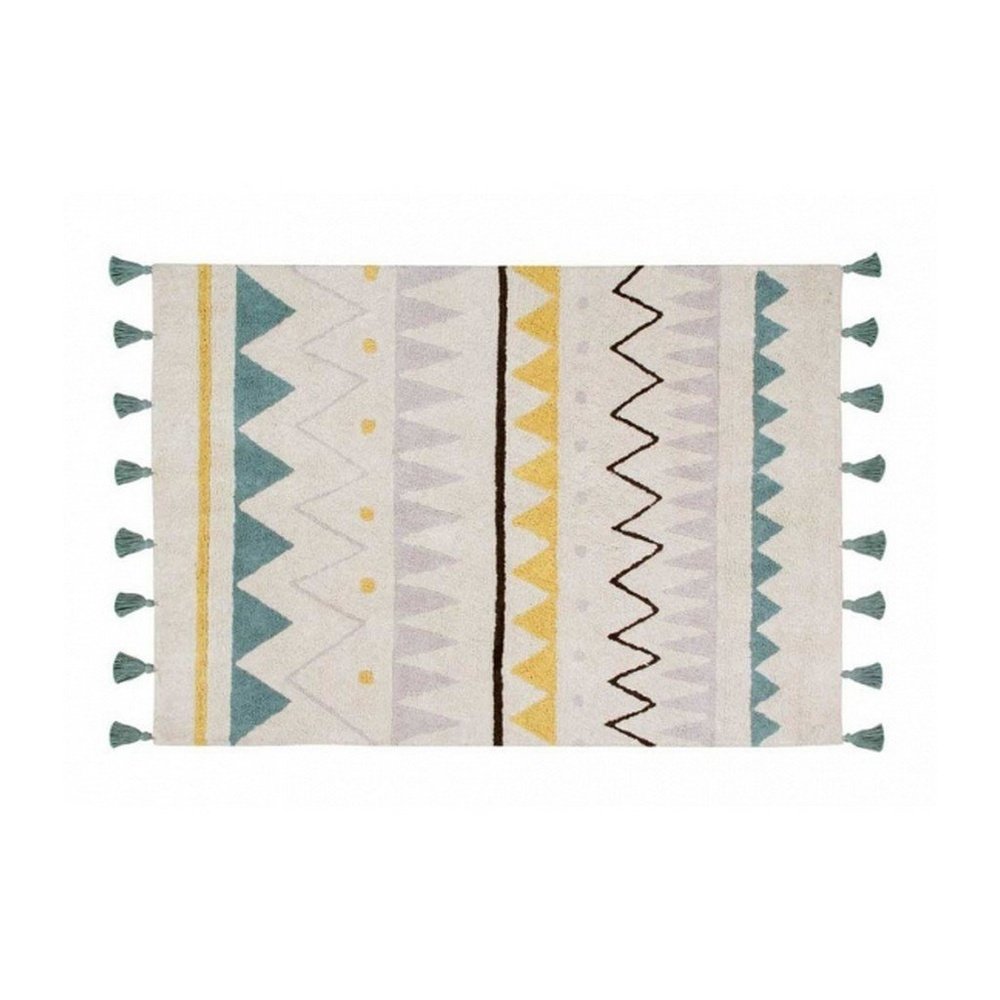 Washable Rug by Lorena Canals Azteca Natural Vintage Blue