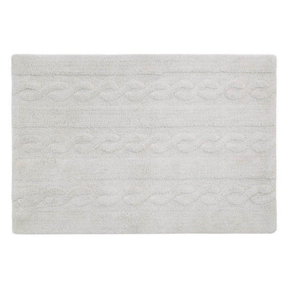 Washable Rug by Lorena Canals Braids Pearl Grey