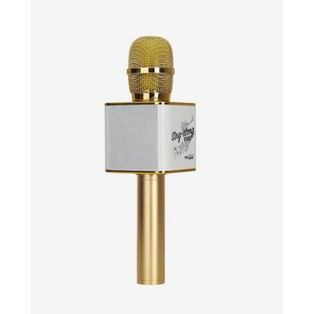 Wireless Express Sing Along Pro Gold Bluetooth Microphone