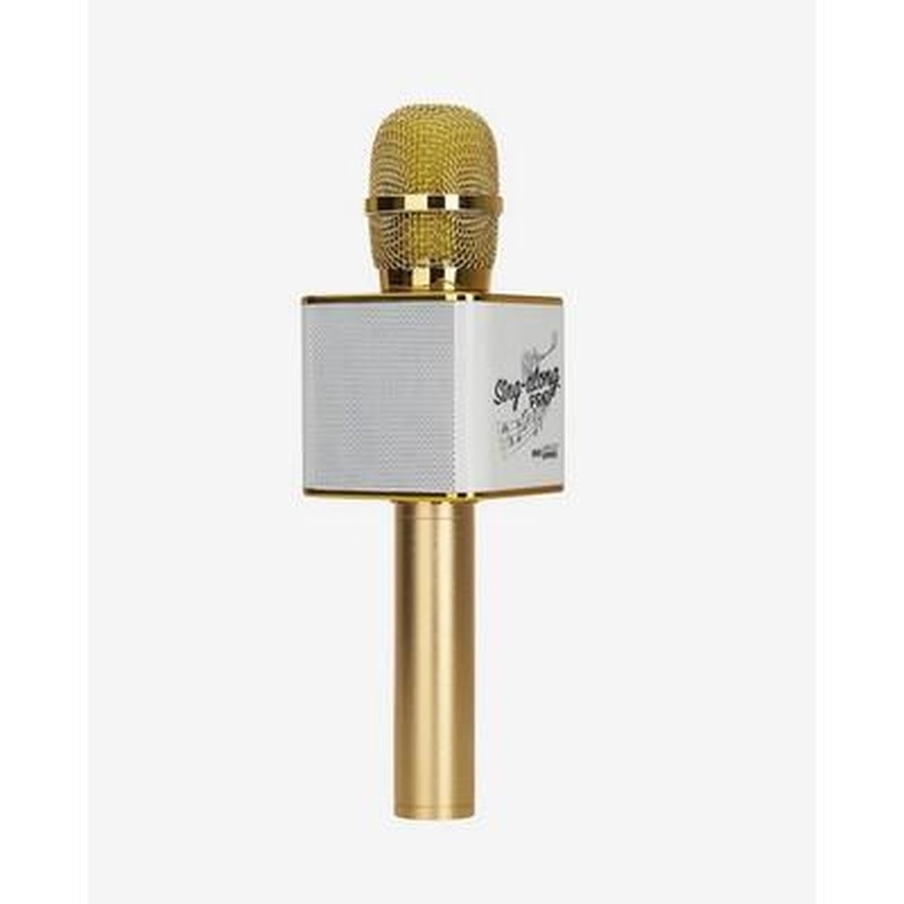 Wireless Express Sing-Along Pro Gold Bluetooth Microphone