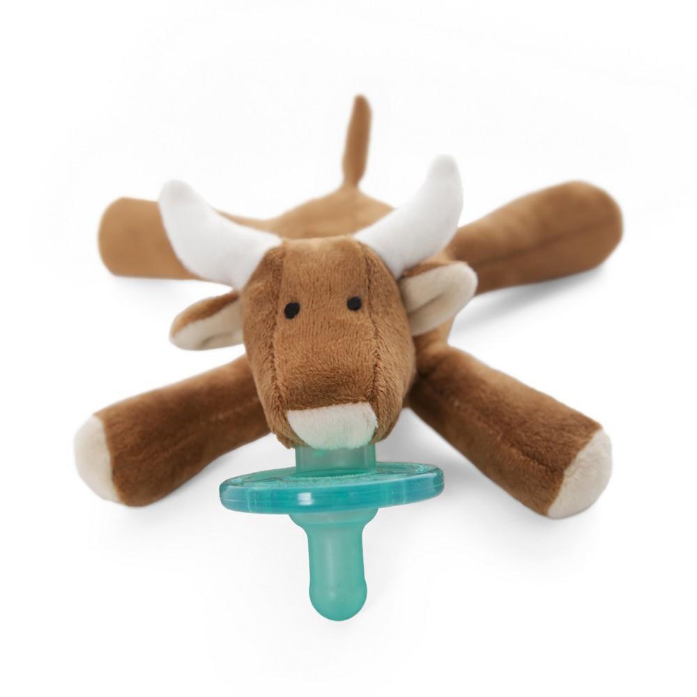 WubbaNub Infant Pacifier Long Horn Cow